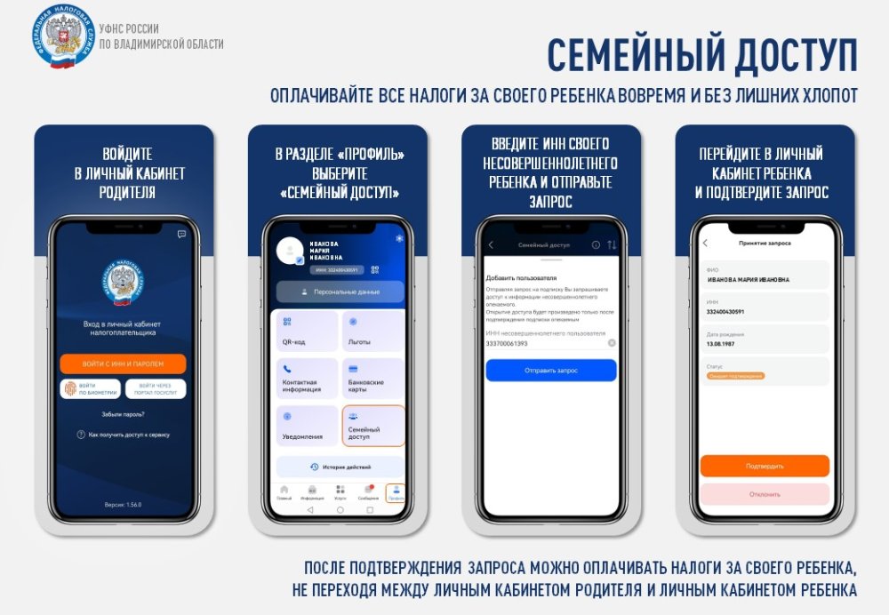 Управление напоминает об уплате имущественных налогов за несовершеннолетних детей